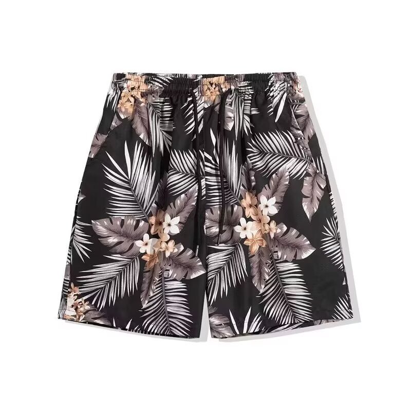 Thailand Hawaii Water Splashing Festival Beach Pants Men'S And Women'S Casual Shorts Summer Shorts Quick-Drying Shorts For Couples By The Sea - Image 1